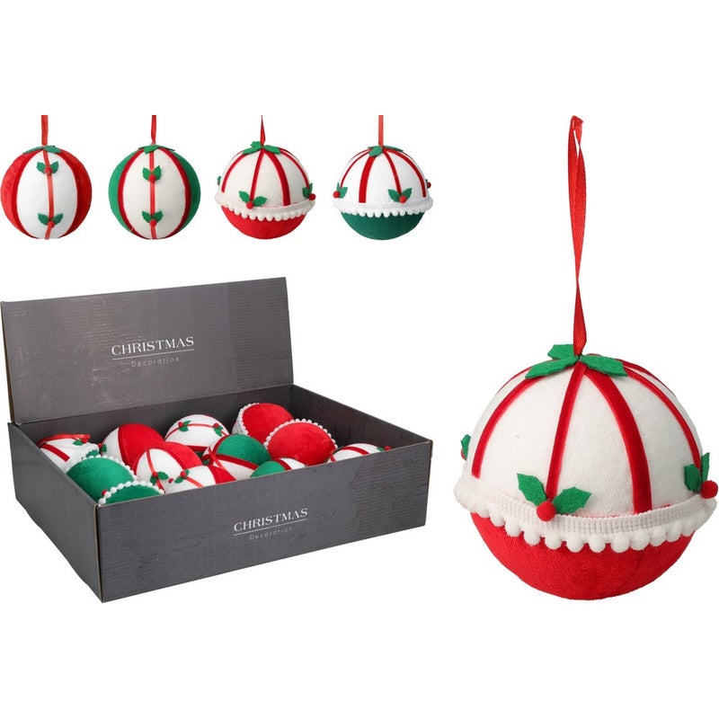 Koopman Christmas Ball – 10cm Assorted Xmas Ornaments, Holiday Seasonal Decoration for Tree, Home, Party & Festive Display - Image 1