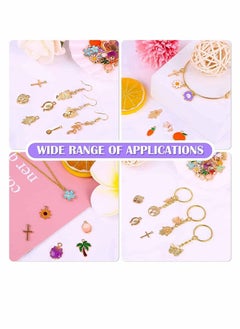 Y&D 300Pcs Charms for Jewelry Making Enamel Bracelet Charms Mixed Bulk Metal Earring Necklace DIY and Crafting  - Image 4