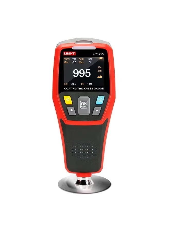 يوني تي UNI-T UT343D مقياس سمك الطلاء الرقمي نطاق اختبار 0 إلى 1250um مع وظيفة بيانات USB - Image 5