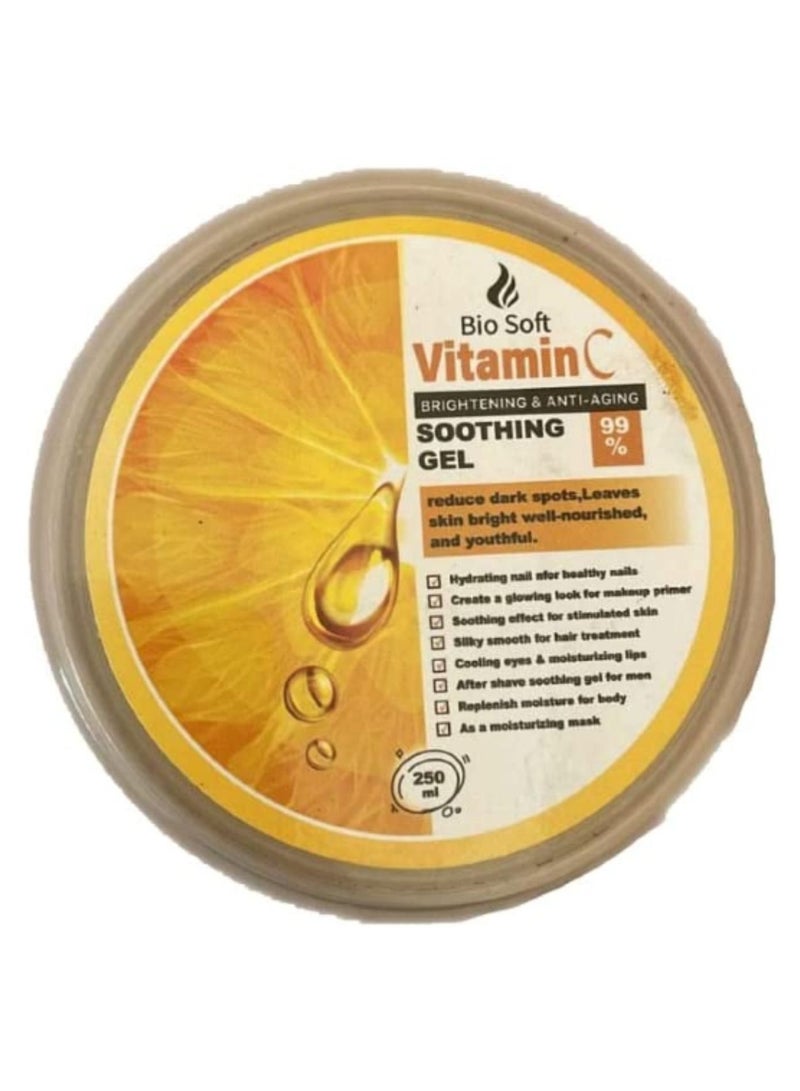 Bio Soft Vitamin C Brightening And Anti Aging Soothing Gel 250 Ml