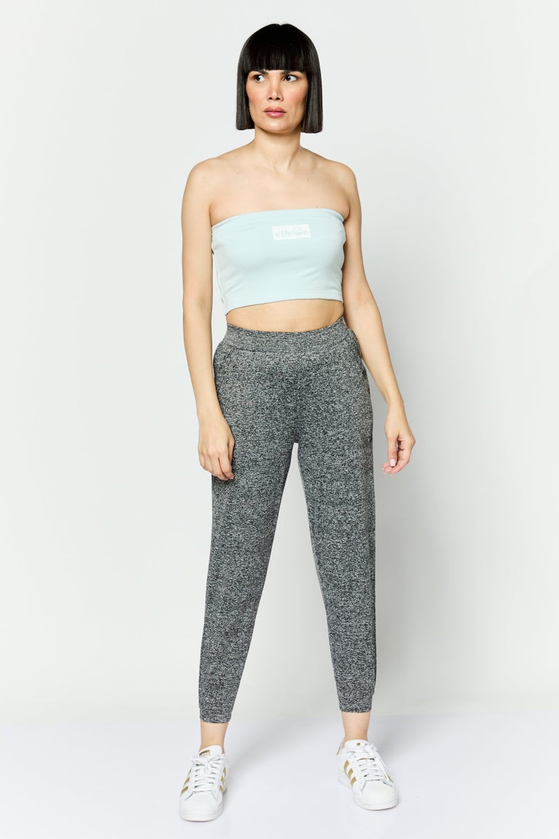 Ellesse Women Brand Logo Print Strapless Top, Light Blue - Image 4