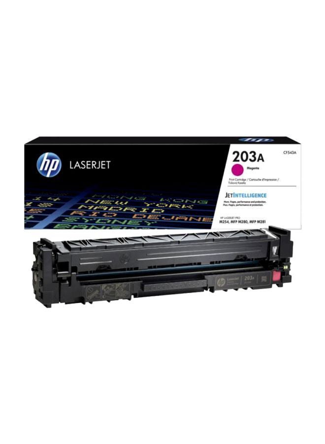 HP خرطوشة حبر لطابعة ليزر جت أصلية 203A بلون ماجينتا من إتش بي [طراز CF543A] تعمل مع طابعات ليزر جت برو M254، وM280، وM281 أرجواني - Image 1