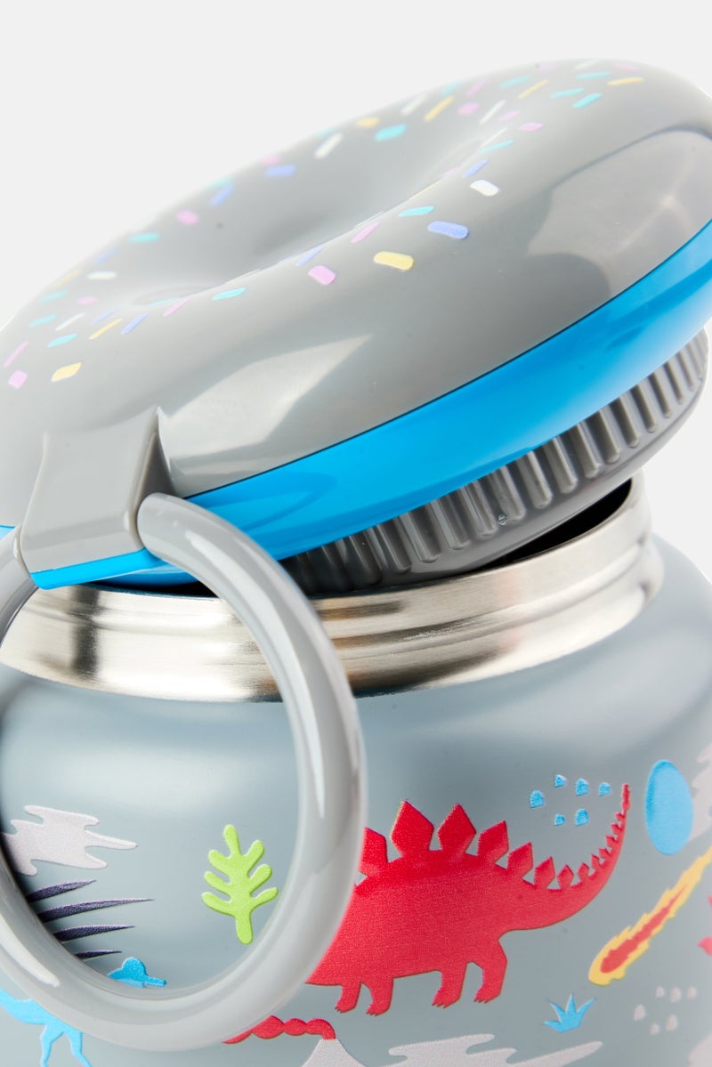 Joe Boxer Dino Print Lunch Food Jar, Grey - Image 3