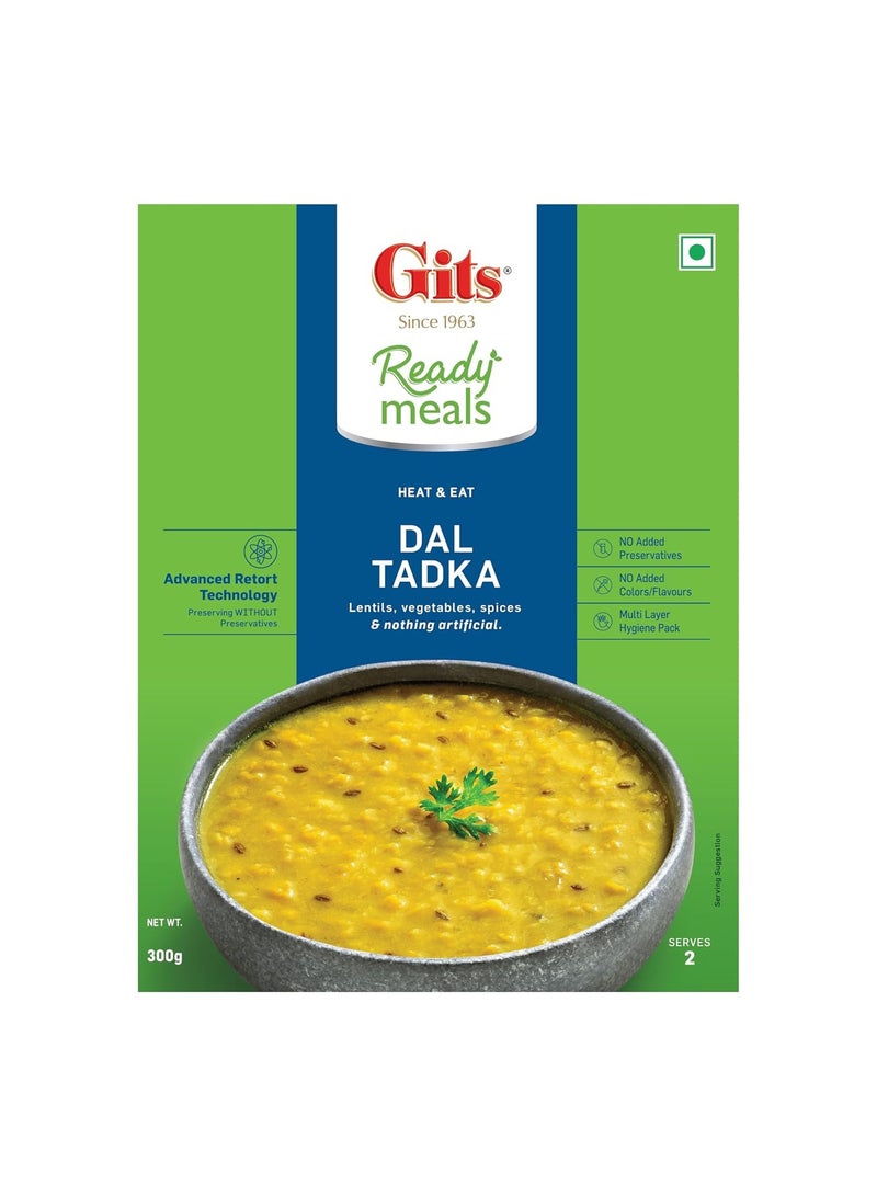 Gits Dal Tadka Ready to Eat, Pure Veg | 4 x 300g (1200g) Pouch - Image 2