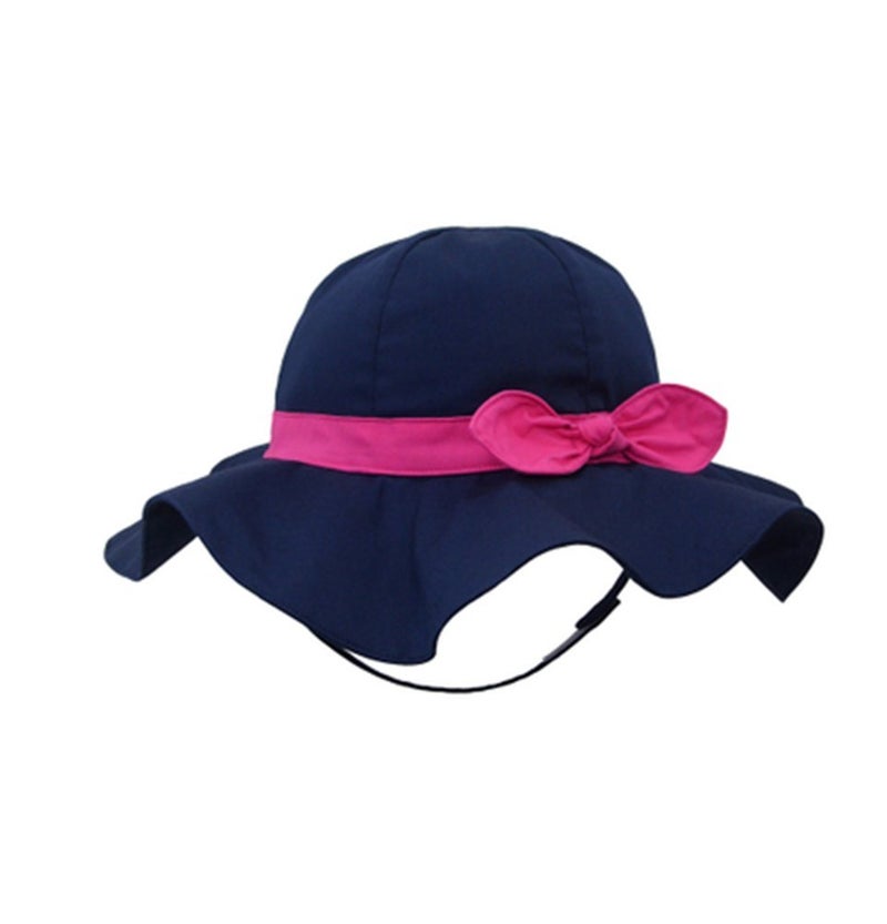 Vimeet Kid Baby Summer Hat Baby Sun Hat Toddler Beach Hat Baby Bucket Hat Dark Blue - Image 1