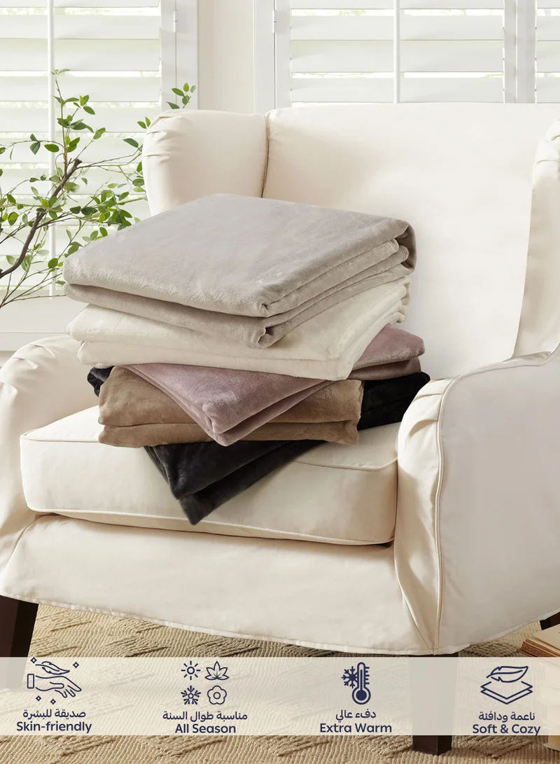 Donetella Fleece Blanket Single Size(170 X 210 CM) Super Soft Throw Blanket With 300 GSM Best Lightweight Warm Plush Throws For Bed, Sofa,Couch And Camping