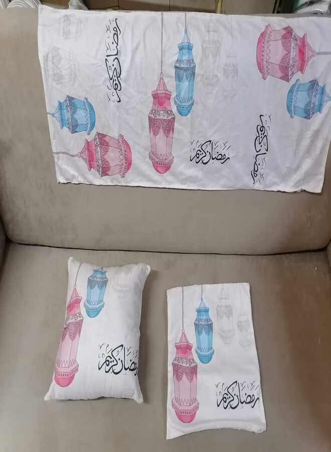 Imported velvet runner set 150 x 45 and 2 cushions 45 x 45 