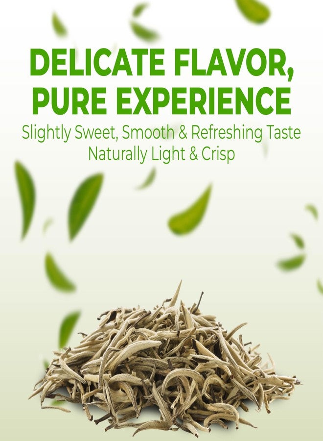 Fusion Select 100% Organic White Tea - Natural Herbal Infusion for Calmness, Relaxation, Wellness - Rich in Vitamins & Antioxidants - Zero Calories, Sugar, Fat - 100 Organic Premium White Tea Bags - Image 4