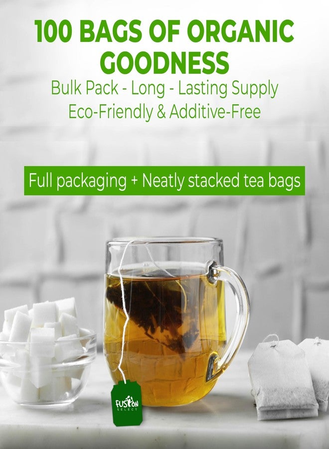 Fusion Select 100% Organic White Tea - Natural Herbal Infusion for Calmness, Relaxation, Wellness - Rich in Vitamins & Antioxidants - Zero Calories, Sugar, Fat - 100 Organic Premium White Tea Bags - Image 2