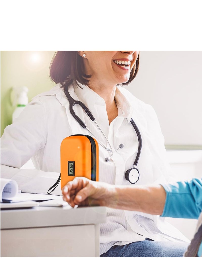Generic - 48h Insulin Cooler Travel Case TSA Approved Cooler For Travel With Thermometer Temperature Insulin Organizer Bag With 2 Ice Pack - Image 1