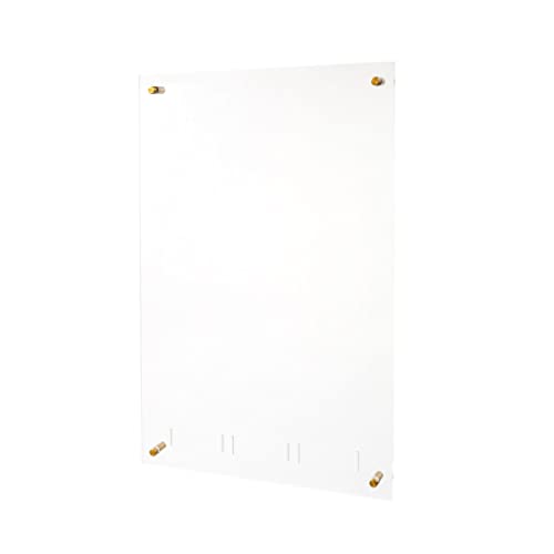 russell+hazel Acrylic Wall Memo Board, Home and Work Office Supplies, 15.75” W x 24” L x 0.25” H, with 2 Markers, Clear (62858) - Image 5