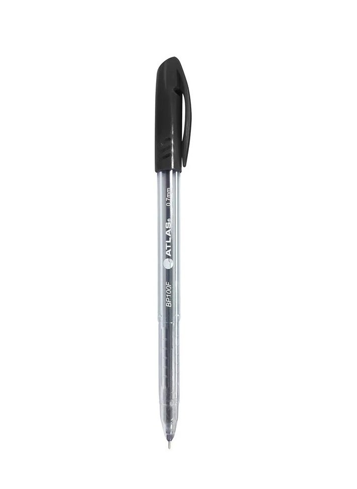 ATLAS 10-Piece Ballpoint Pen Fine 0.7mm Tip Black Ink  - Image 2