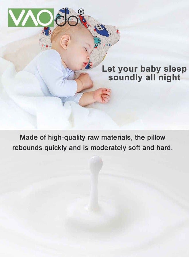 VAOdo Memory Cotton Children's Pillow Cartoon Car Shaped Pillow Suitable for All Seasons Soft and Comfortable Children's Pillow for Sleeping and Decoration Easy to Carry Suitable as a Gift for Your Child - Image 3
