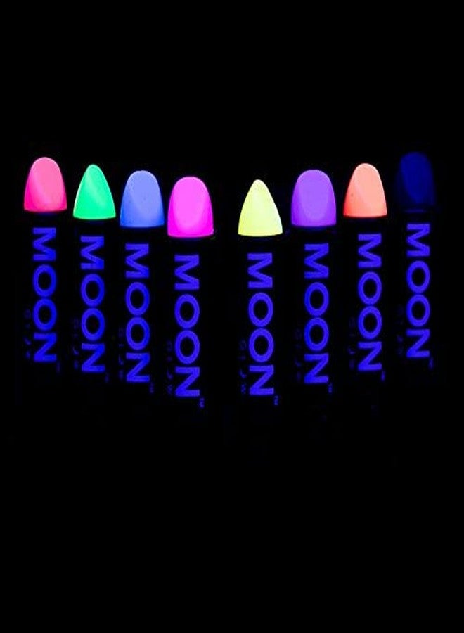 Moon Glow - Blacklight Neon UV Lipstick 0.16oz Pastel Set of 8 colors - Glows brightly under Blacklights/UV Lighting! - Image 2