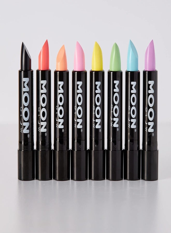 Moon Glow - Blacklight Neon UV Lipstick 0.16oz Pastel Set of 8 colors - Glows brightly under Blacklights/UV Lighting! - Image 3