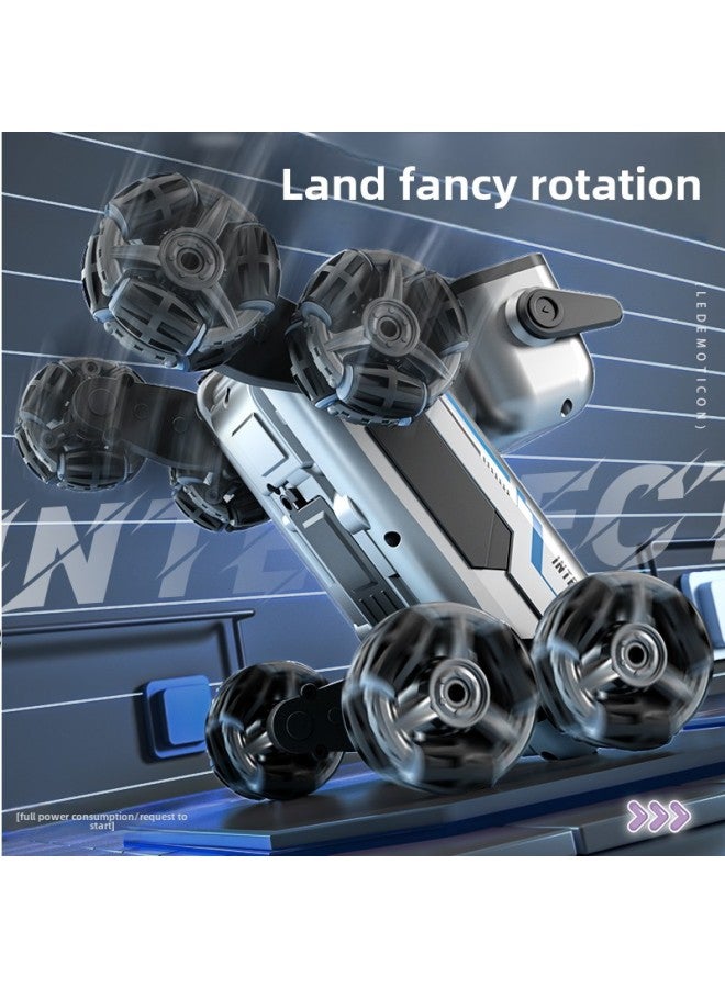 Smart Remote Control Robot Dog Remote Control Car Toy Children Electric Mechanical Dog Gesture Sensing Pet Dog Gift Boy-Color:Eight-wheel Robot Dog  - Silver Gray  1 Set Of Lithium Batteries + Remot - Image 4