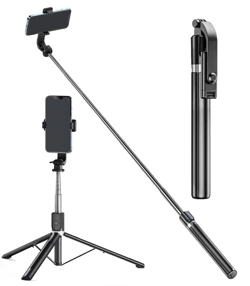 SUBTON BASICS Long Selfie Stick Big Tripod with Wireless Bluetooth Selfie Remote|Compatible with All Smartphones for YouTube Vlogging Reels (172cm Selfie Stick) - Image 1