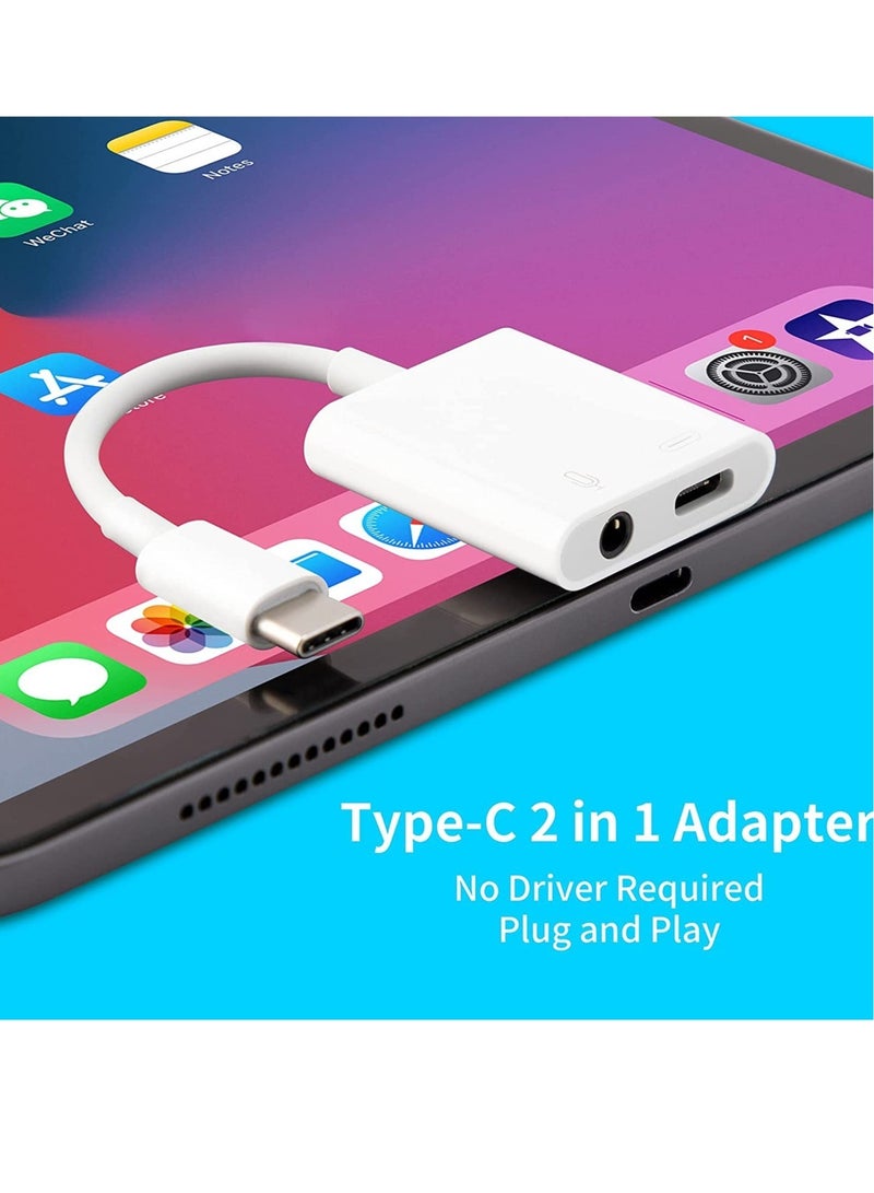 ELTRAZONE USB C to 3.5mm Headphone Adapter and Charger,Type C to Aux Audio Jack with 60W PD Fast Charging For Stereo Earphones,Hi-Fi DAC Chip Support Lossless Music For iPad pro MacBook Pro/Air - Image 5