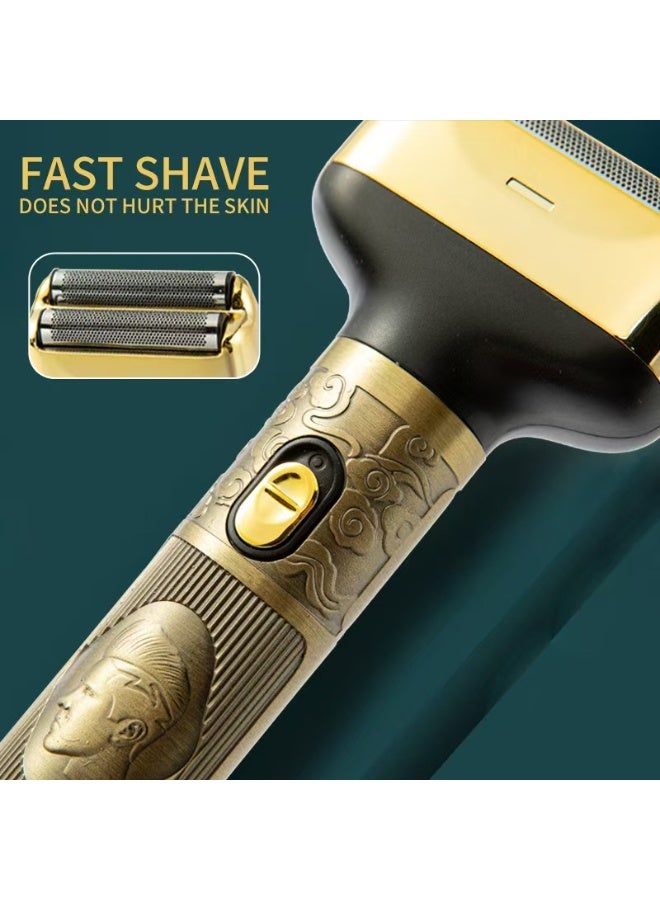 3-in-1 Shaver + Hair Trimmer + Nose Hair Trimmer Multi-Function Set Features brush motor, reciprocating dual blades, and extended battery life - Image 4