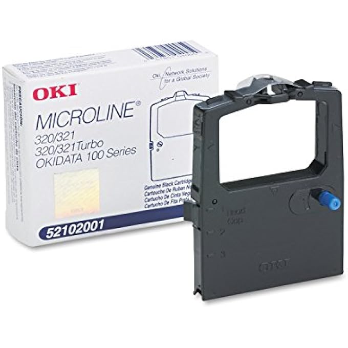 BLACK NYLON RIBBON FOR MICROLINE 320/321 PRINTERS -5/6-INCH X 2 YARDS