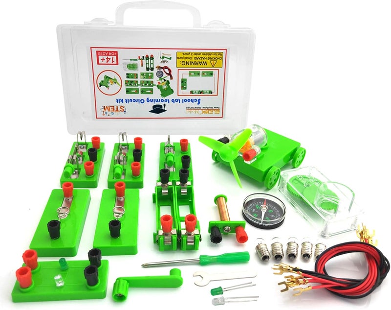 EUDAX Physics Science Lab Learning Circuit kitElectricity Experiment SetBuilding Circuits for Teacher Junior Senior High School Students Upgrade kit - Image 1