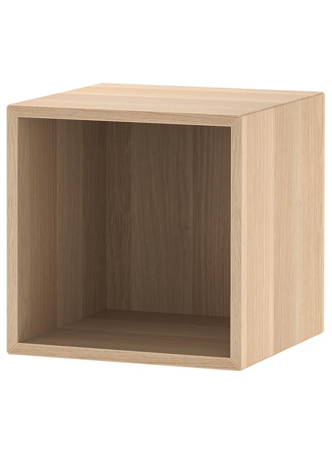 زبون خزانة، تأثير خشب البلوط المصبوغ باللون الأبيض، 35x35x35 سم - Image 1