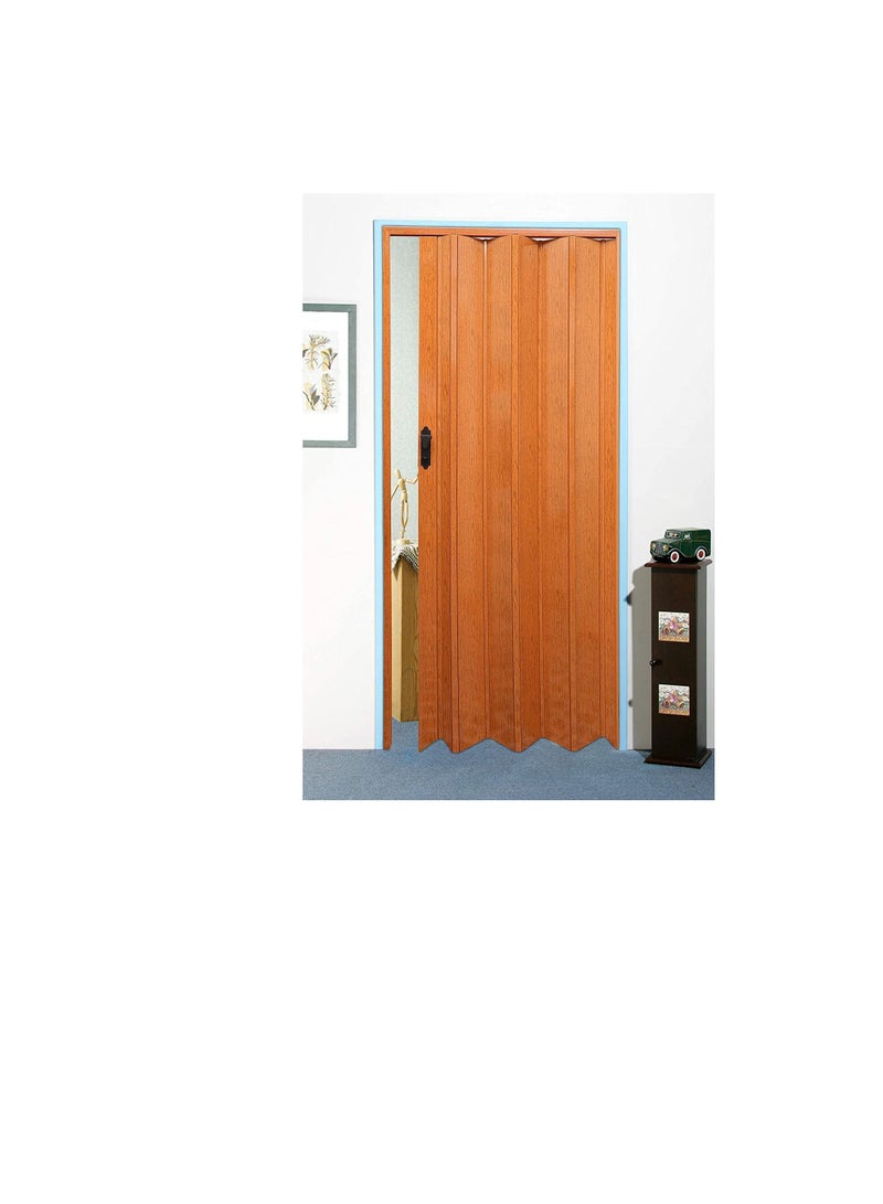 ROBUSTLINE Folding Sliding Doors 210cm Height x 100cm Width Made in Taiwan (DARK OAK) - Image 2