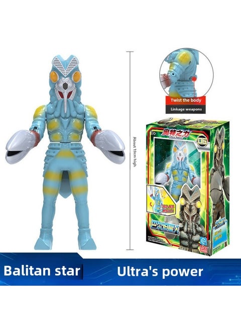 Genuine Smart Ultraman Transfiguration Toy Universe Hero Voice Luminous Action Ultraman Doll Boy Toy-Color:Power Of Ott-Baltan (Monster)