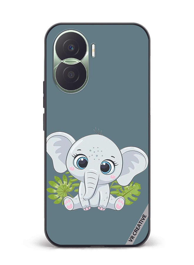 VR CREATIVE Protective Case Cover For Honor Play7T Pro Elephant Design Multicolour - Image 1