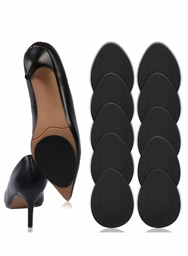 Excefore Non Slip Shoes Pads, 10 Pcs Anti Slip Grips Self Adhesive Shoes Sticker High Heeled Sole Pads Protector No Slip Cushion Heel Replacement Pad Prevention Tape for Preventing High Heel Slipping  - Image 1
