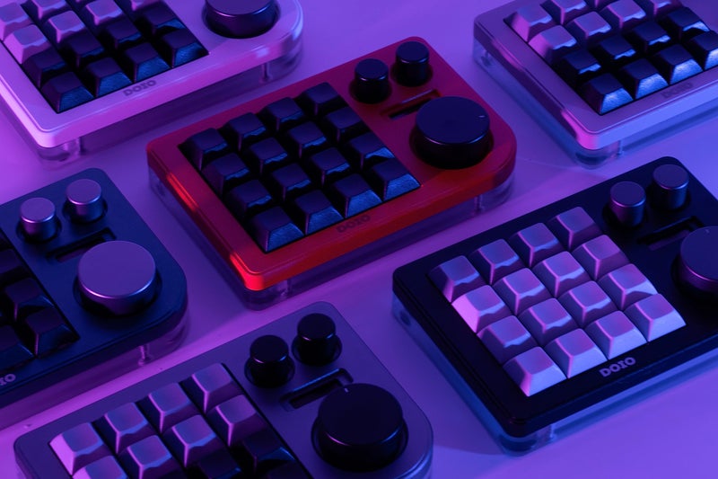 KEEBMONKEY Megalodon Triple Knob Macro Pad Programmable Designer Mini Keyboard 16 Keys (White) - Image 5