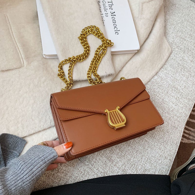 Bag Women'S 2024 Vintage Small Square Bag Women'S Shoulder Crossbody Bag Fashionable All-Match Chain Bag - Image 5