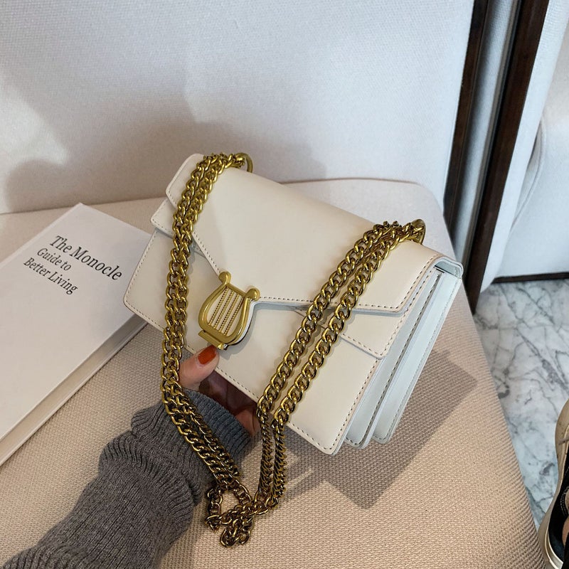Bag Women'S 2024 Vintage Small Square Bag Women'S Shoulder Crossbody Bag Fashionable All-Match Chain Bag - Image 4