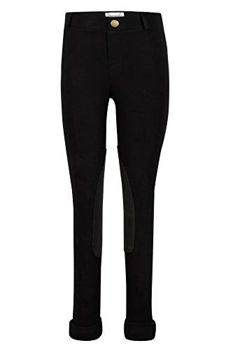 TuffRider Girl's Starter Lowrise Pull-On Jods Breech, Black, 10 - Image 2