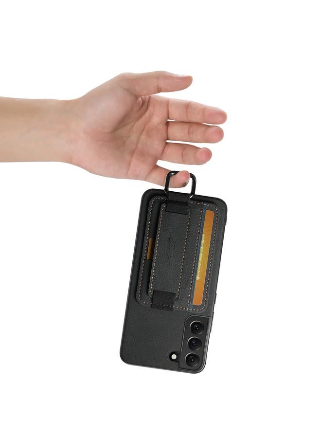 Suteni Case For Samsung Galaxy S24+ 5G H13 Litchi Leather Wrist Strap Wallet Back Phone Case - Image 4