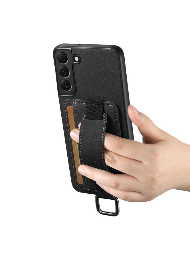 Suteni Case For Samsung Galaxy S24+ 5G H13 Litchi Leather Wrist Strap Wallet Back Phone Case - Image 3