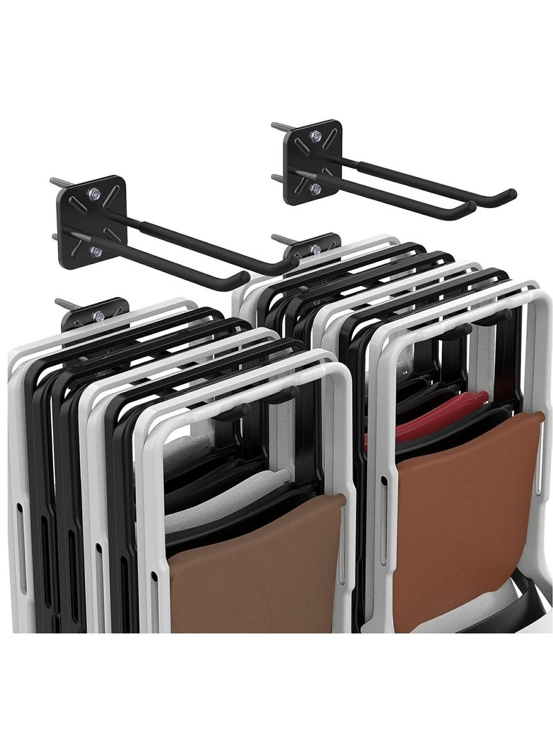 Bukela Garage Hooks Heavy Duty Hooks, Wall Mount Hanger Rack Garage Wall Heavy Duty Storage Hangers Wall Mount Organizer to Hang Chairs, Strollers, Power Tools, Garden Tools, Tire and More - Image 1