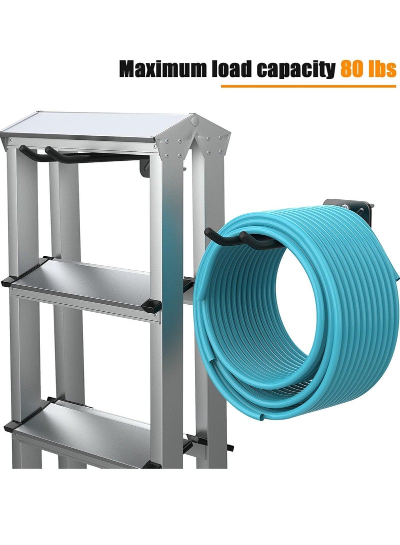 Bukela Garage Hooks Heavy Duty Hooks, Wall Mount Hanger Rack Garage Wall Heavy Duty Storage Hangers Wall Mount Organizer to Hang Chairs, Strollers, Power Tools, Garden Tools, Tire and More - Image 3