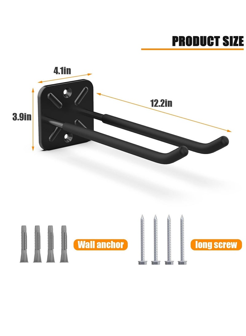 Bukela Garage Hooks Heavy Duty Hooks, Wall Mount Hanger Rack Garage Wall Heavy Duty Storage Hangers Wall Mount Organizer to Hang Chairs, Strollers, Power Tools, Garden Tools, Tire and More - Image 4