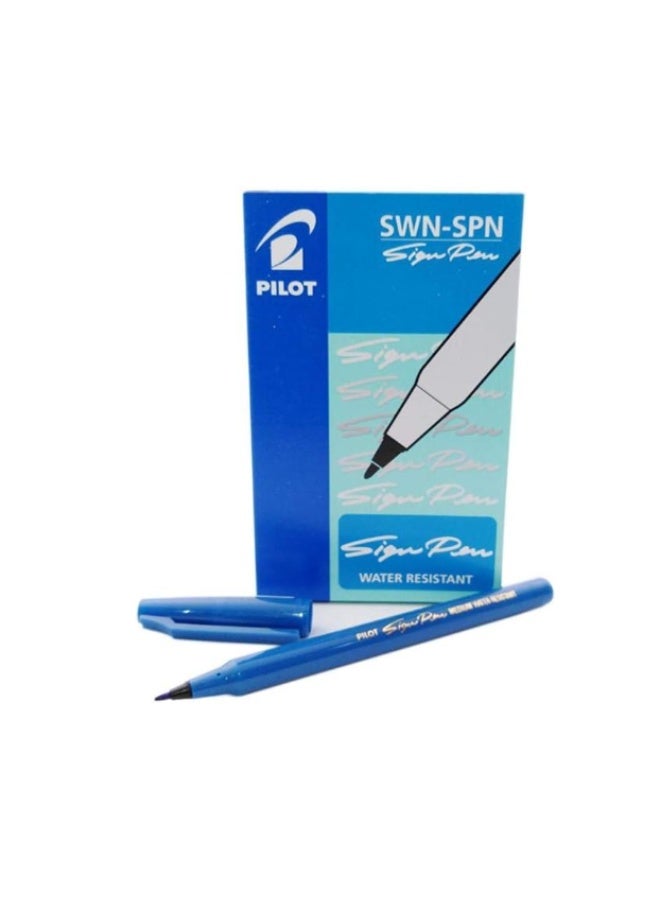 قلم بايلوت للتوقيع ازرق, 12 قلم