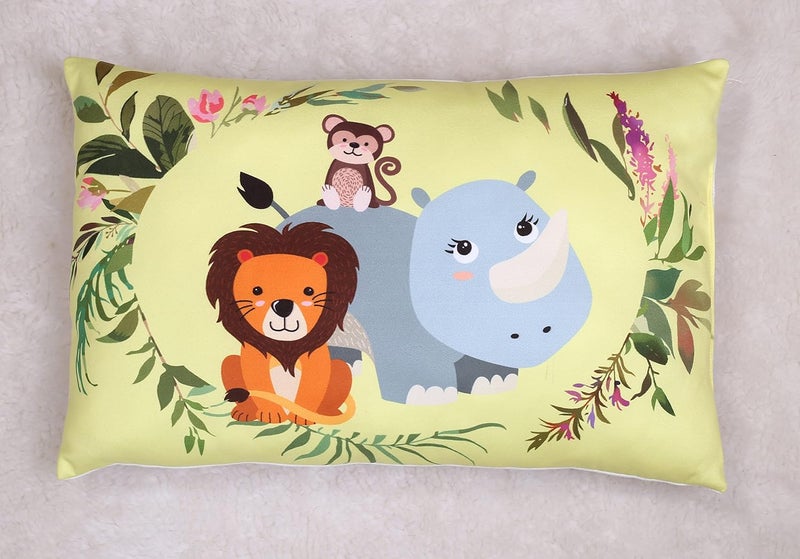 NEW COMERS Cotton Baby Pillow TC150300 with Super Soft Imported Fabric 1 Month to 5 Year Kids Animal Cartoon Prints Pillows for Sleep Head Shaping Kids Pillow Neck Support12x18212