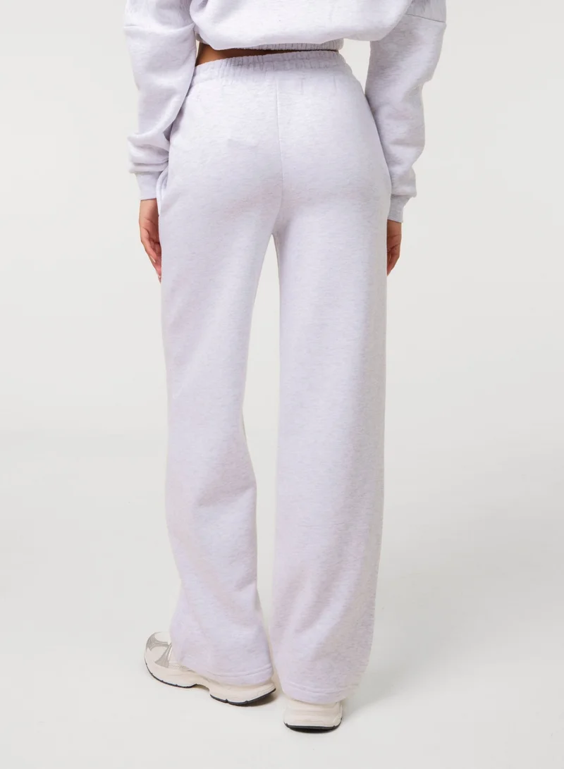 بينك فانيلا Fleece Lined Straight Leg Joggers