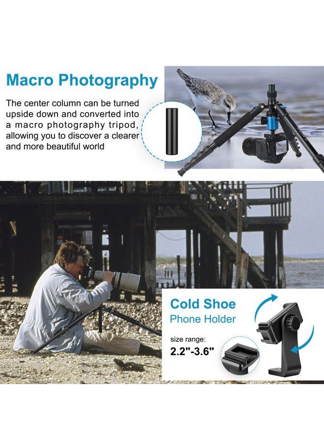 JOILCAN - Tripod for Camera, 81" Camera Tripod Stand, 83 inches DSLR Tripods & Monopods, Heavy Duty Travel Tripod for Binoculars Laser Level Spotting Scope Telescope, Professional Complete Tripod Units - Image 1
