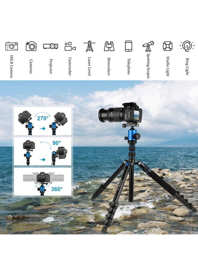 JOILCAN - Tripod for Camera, 81" Camera Tripod Stand, 83 inches DSLR Tripods & Monopods, Heavy Duty Travel Tripod for Binoculars Laser Level Spotting Scope Telescope, Professional Complete Tripod Units - Image 1