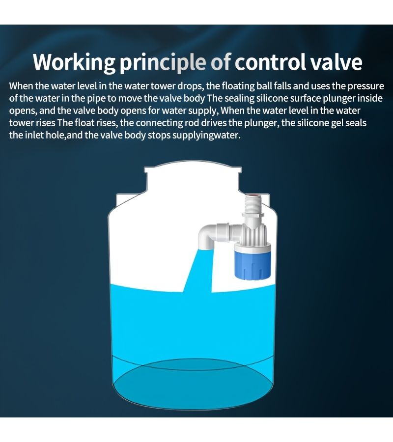 Half Inch Automatic Water Level Control Valve for Tanks with Auto Shut Off - Image 4