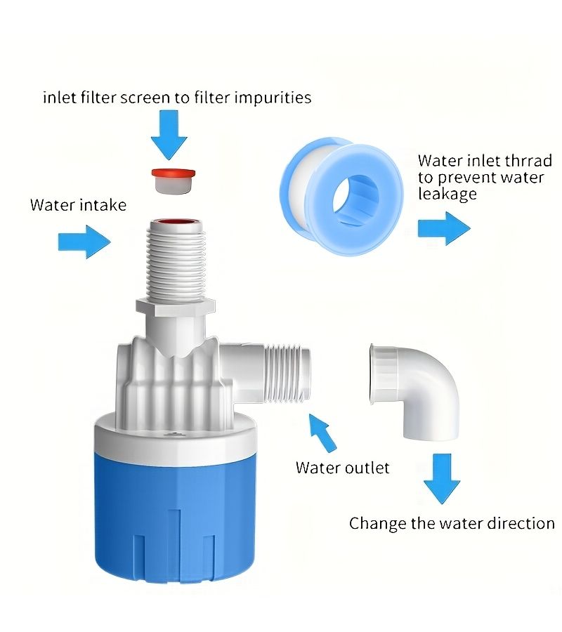Half Inch Automatic Water Level Control Valve for Tanks with Auto Shut Off - Image 3