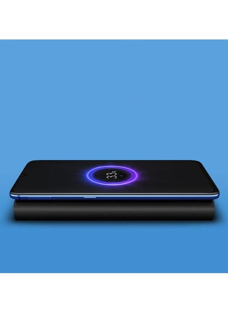 JAJEEK - Xiaomi 10,000mAh USB-C PD 22.5W & 10W Qi Wireless Charging Power Bank – Fast Charging for Phones, Tablets, Laptops, and More, Portable, Compact Design, Multiple Charging Options, Black - Image 1
