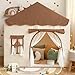 Sherilyn Kids Play Tent with Double Door Childrens Playhouse Tents Portable Fantasy Adventure Castle for Boys and Girls Kids Tent with Mat House Toys for Boys Girl Birthday Christmas House Gift - Image 2