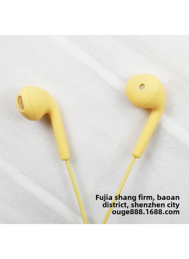 Generic - E-Commerce Macaron Wired Music Headset Suitable For Android Apple 3.5mm With Microphone Ear-Color:Blue - Image 1