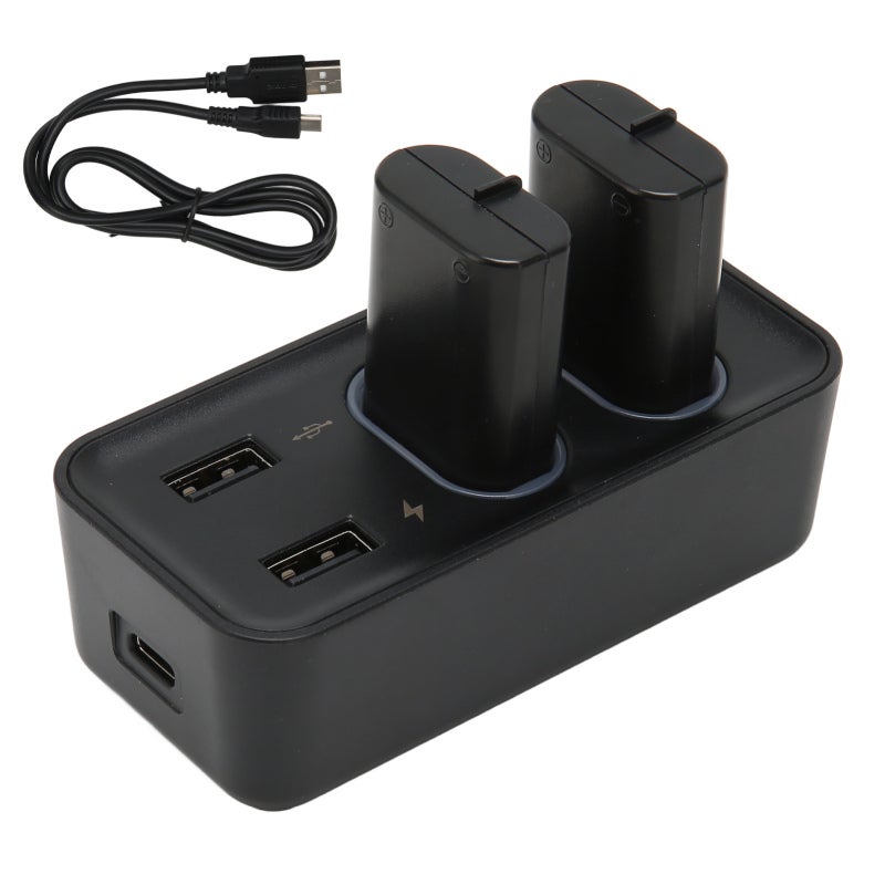 Controller Rechargeable Battery Pack with Dual USB Ports Charger Station 800mAh - 30 Hours Long Battery Life Compatible for Xbox Series X S One X Elite Controllers - Image 1